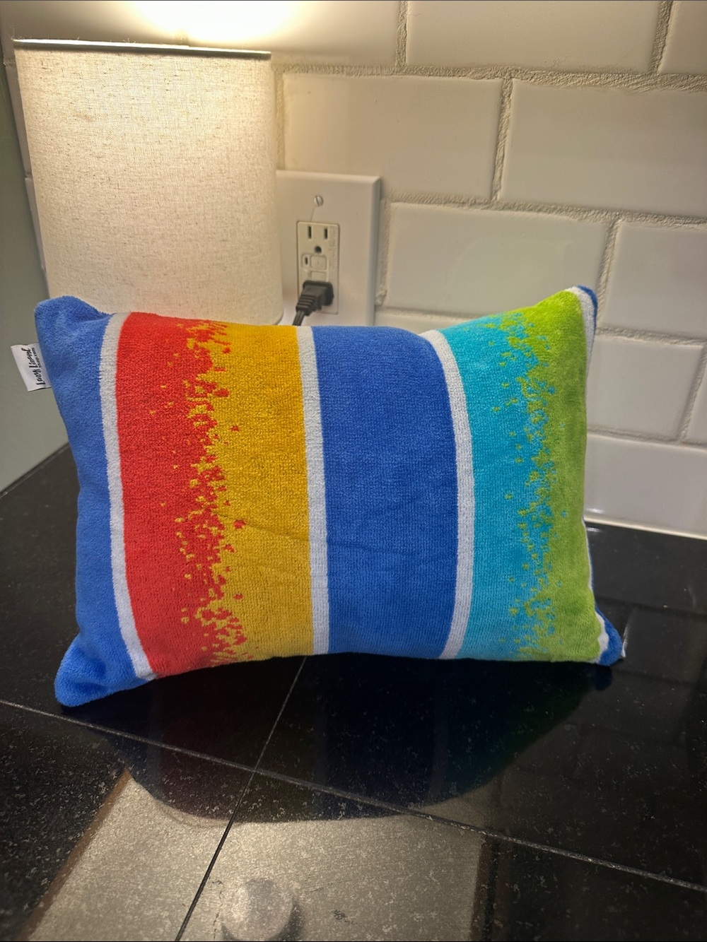 Colorful surf design pool Pillow - Multicolor